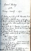 Minutes of 1873 meeting of Society
